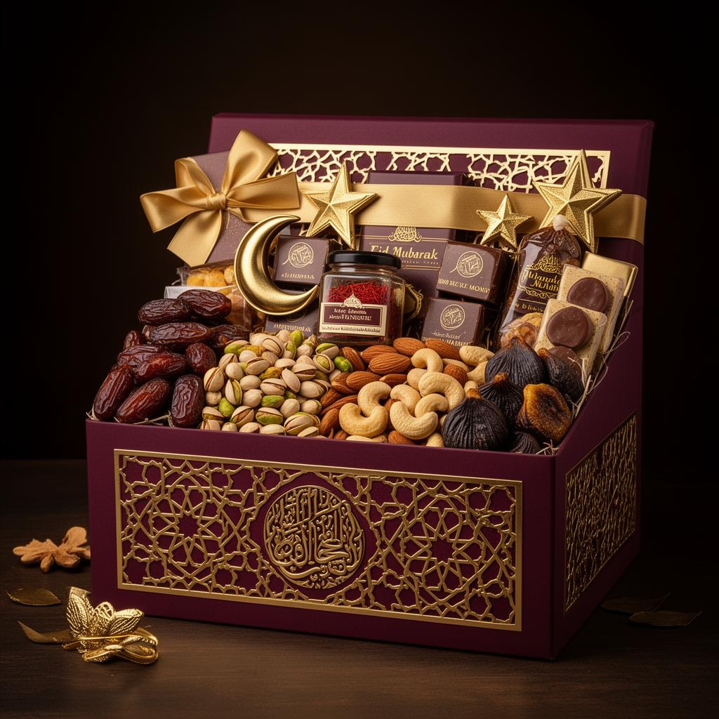 Eid Signature Gift Pack — 3kg — Abundant mewa, saffron, figs & chocolates. (Chocolates & Gifts at Pansari Point)